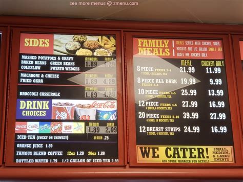 Mrs Winners Menu With Prices
